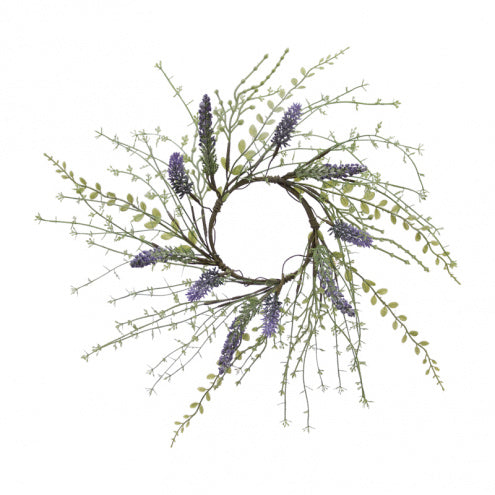 Lavender Floral 4.5" Candle Ring