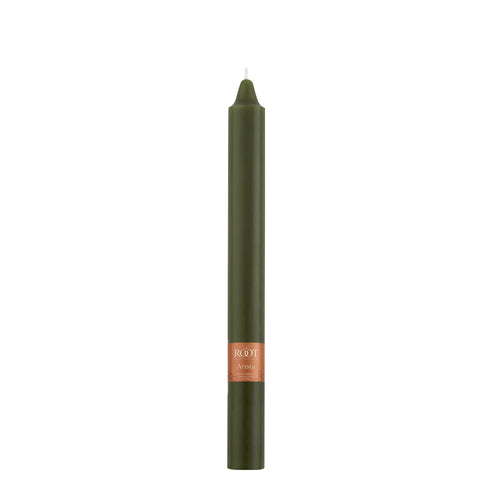 Dark Green Arista Candle | 9"