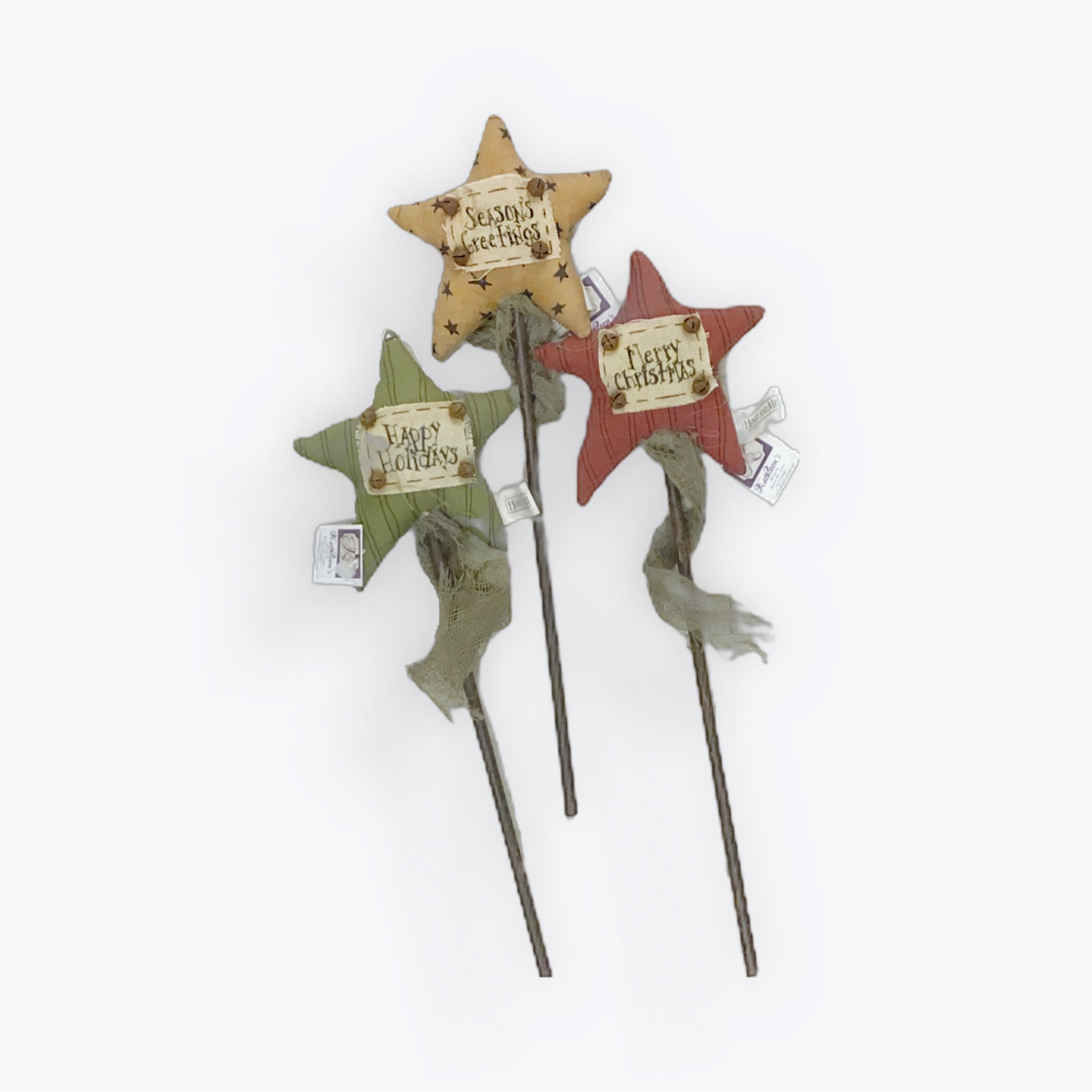 14" Plush Star Decorative Pick