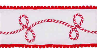 BOW - CANDY CANE CUSTOM 4"X5YDS