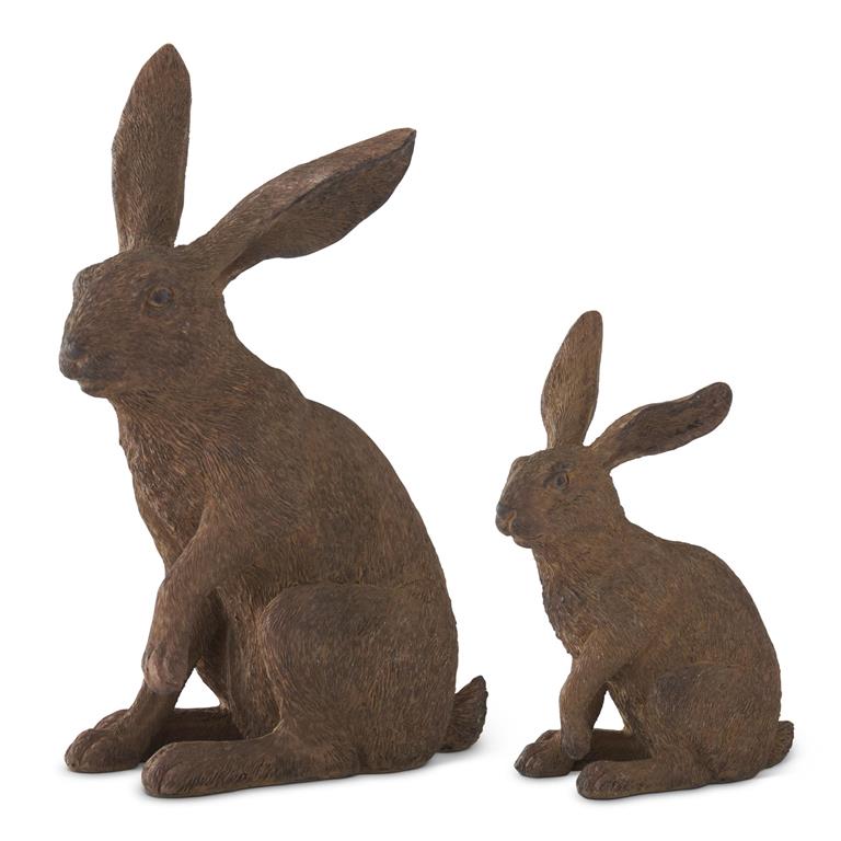 Brown Faux Woodgrain Rabbit