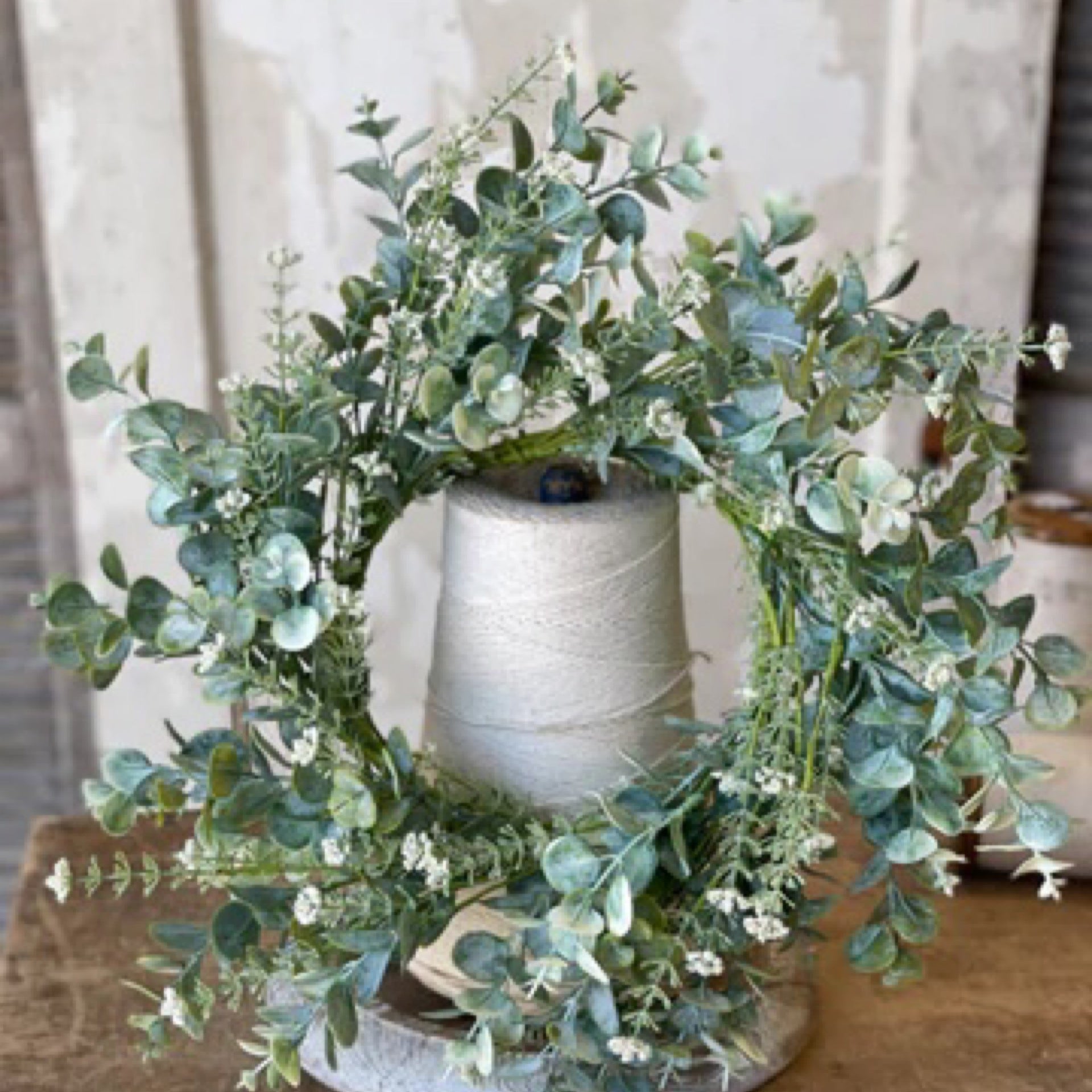 Alder Eucalyptus 6.5” Candle Ring