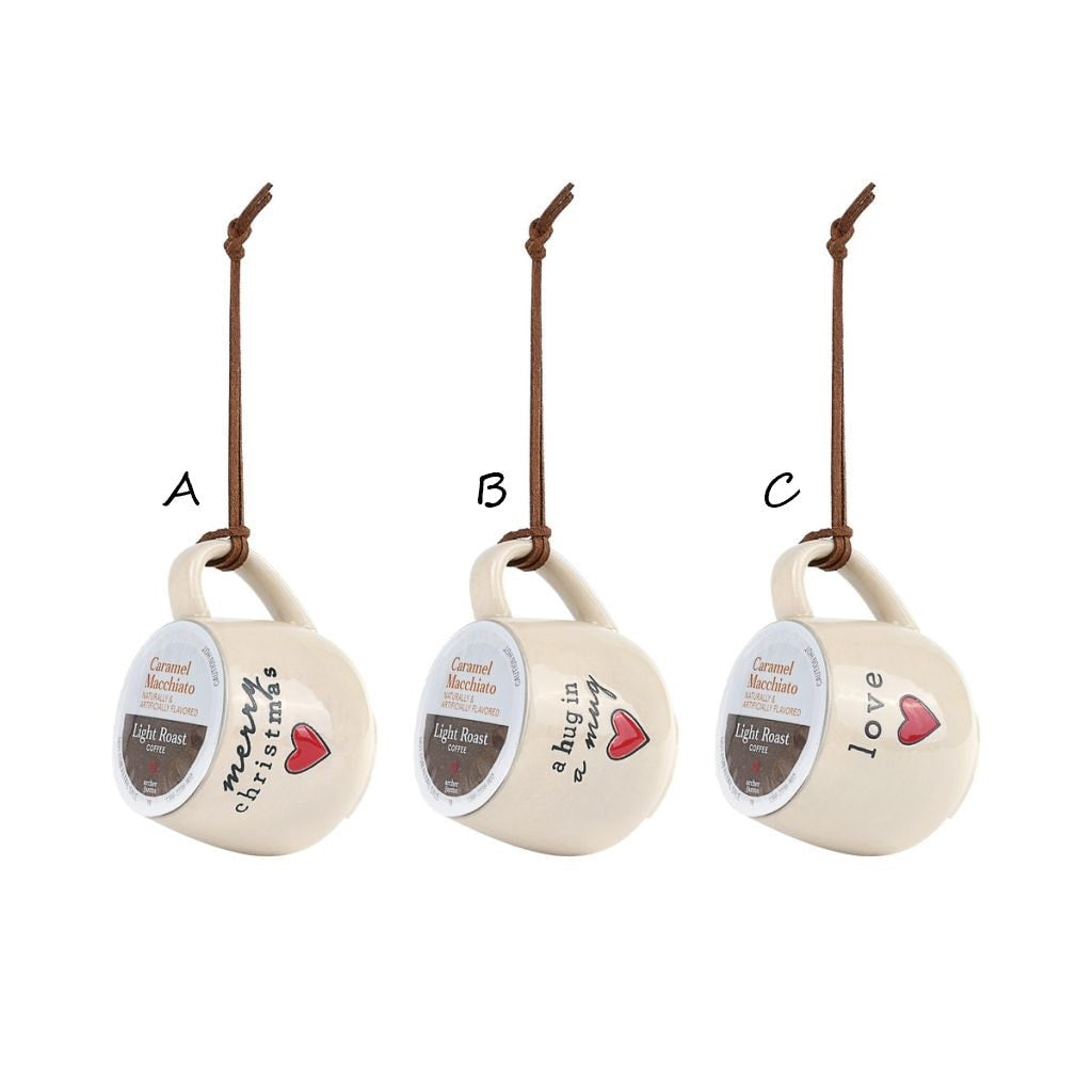 Love Coffee Pod Mug Ornament | 2.5" (sold separately)