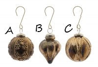 Glass Ornament, 3 Styles | 5" (sold separately)