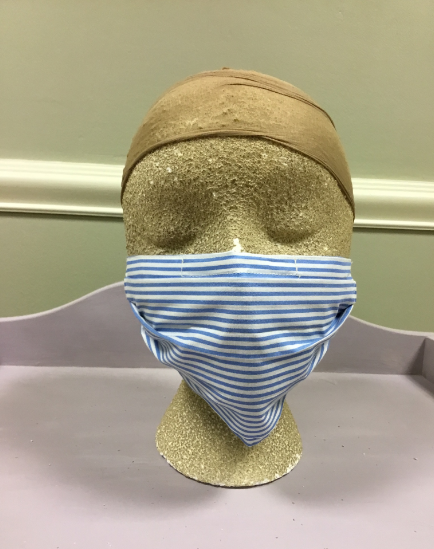 Blue / White Stripe {Face Mask}