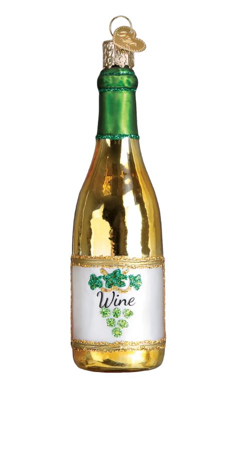 White Wine Bottle Ornament