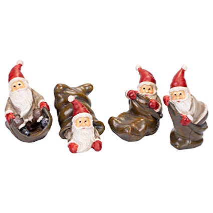 Santa In Sack Resin Figure, 4 Styles | 2" (sold separately)