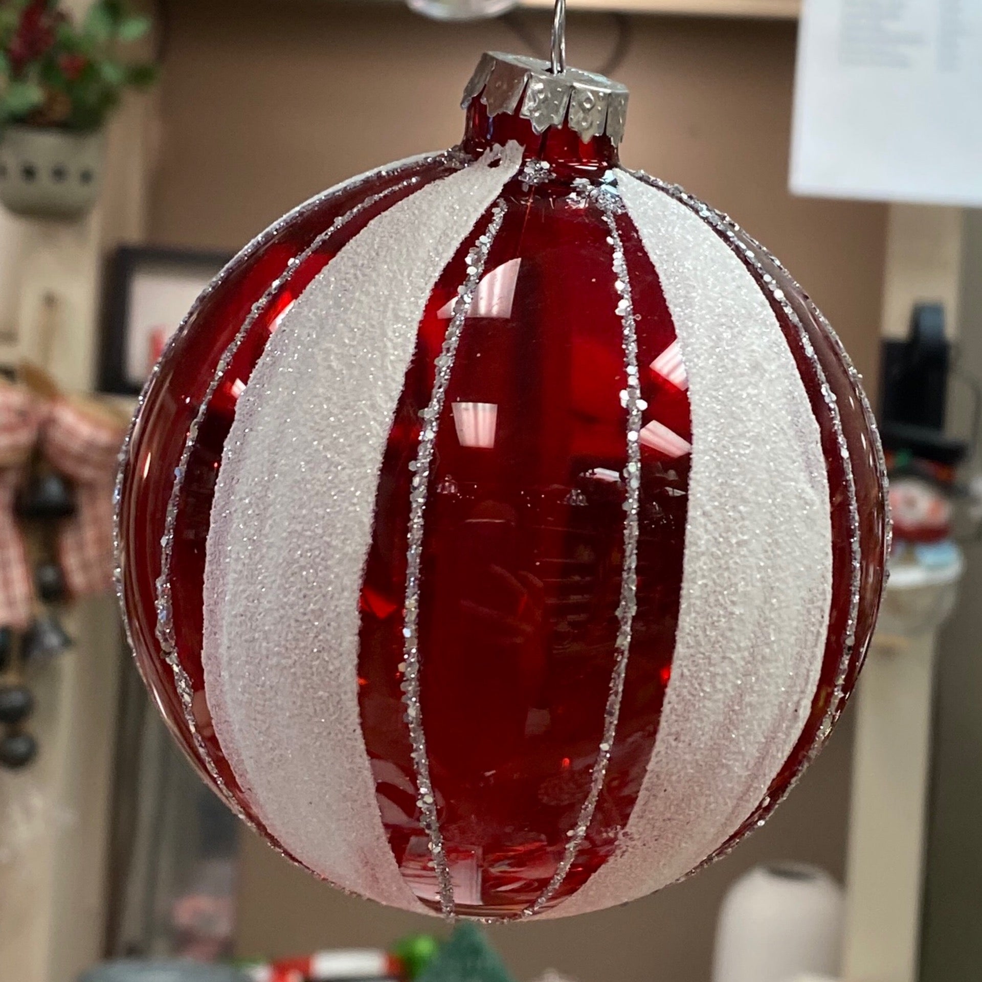Peppermint Swirl Ornaments