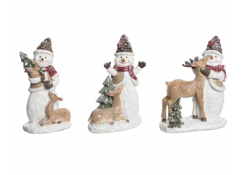 Sweet Forest Snowman Orn | 3 styles