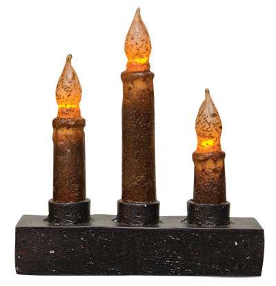 Nook Timer Candelabra In Burnt Mustard