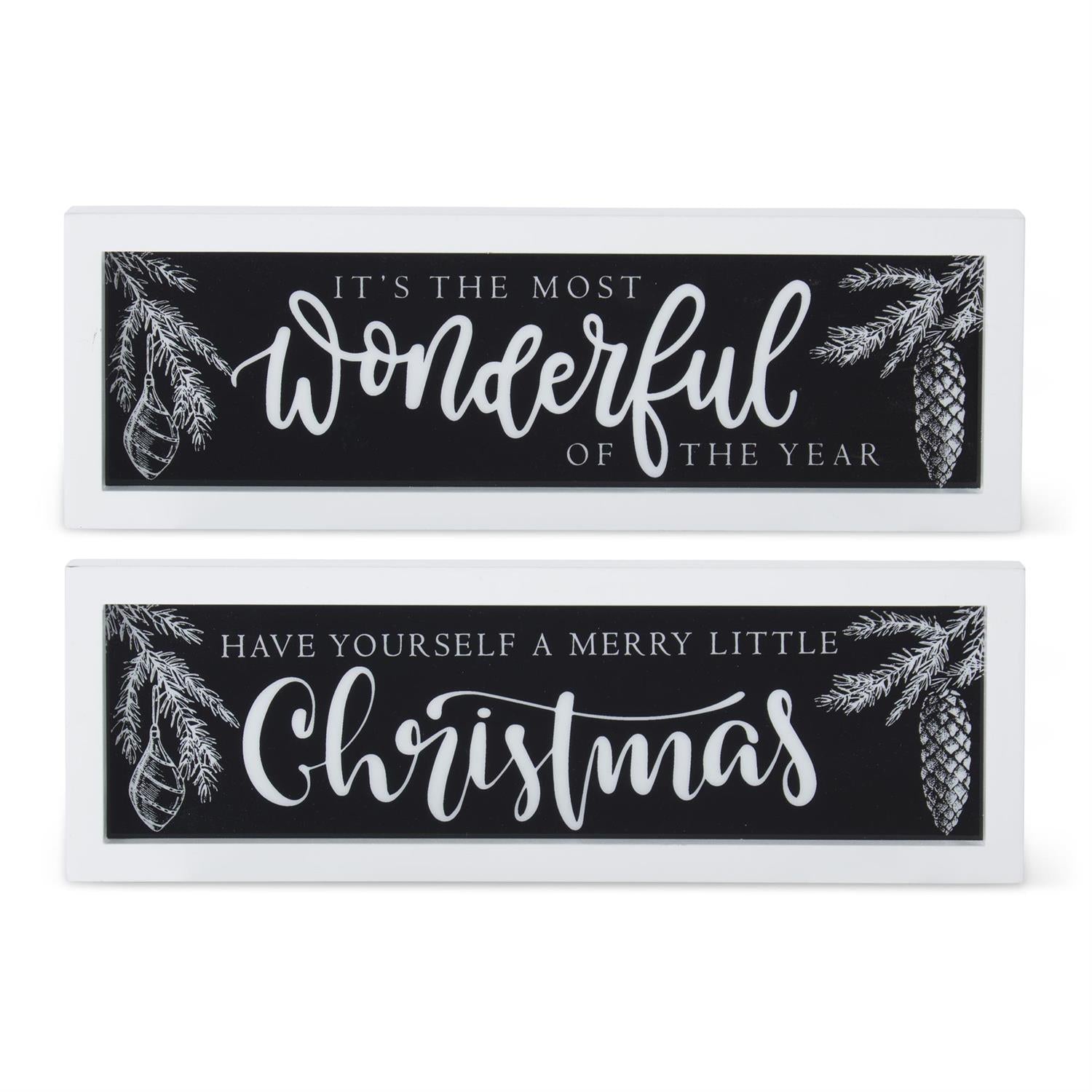 Black & White Christmas Message