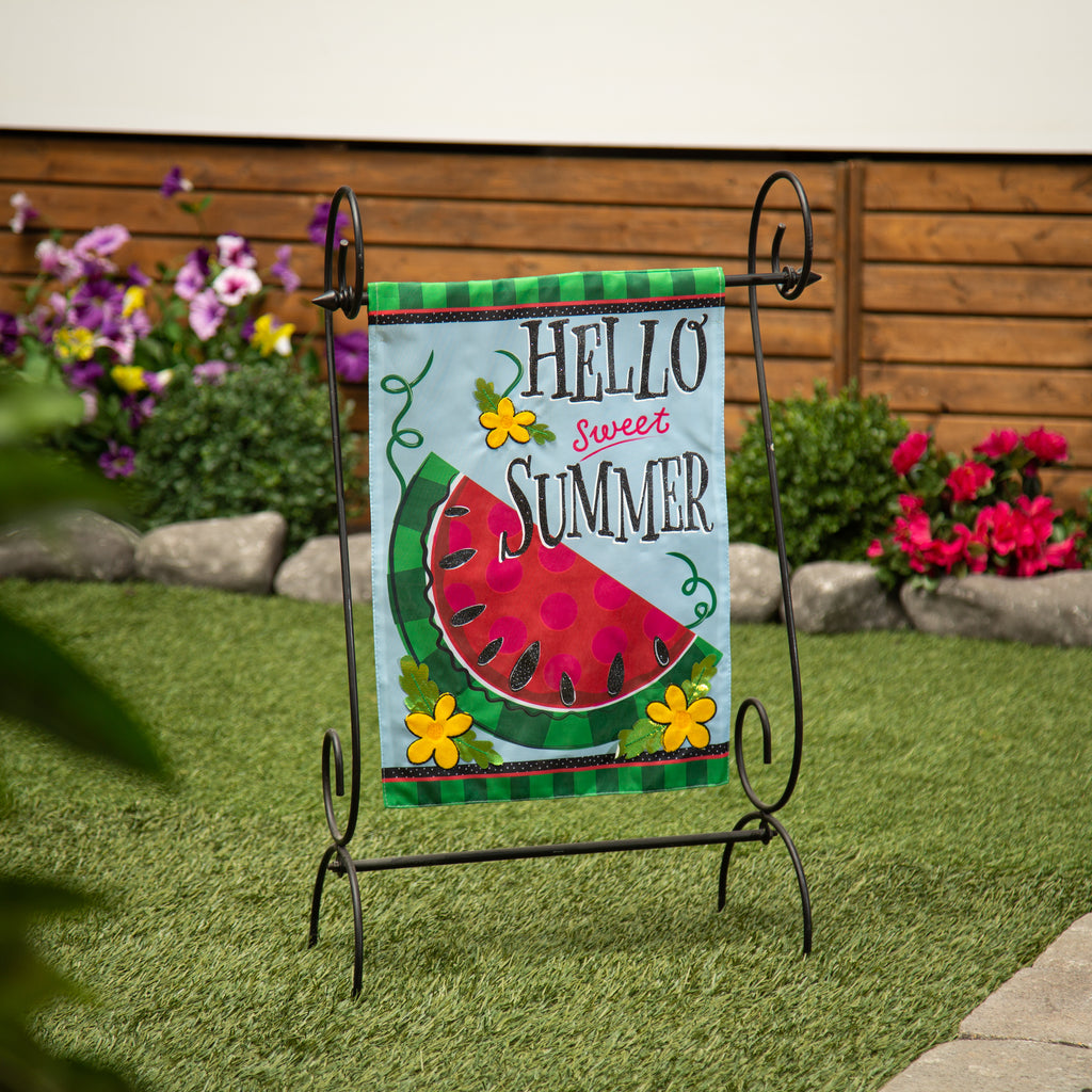Hello Sweet Summer Garden Flag