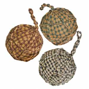 Primitive Rag Balls, 3 Assorted | 3"H