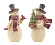 Snowman with Bird/Tree, 2 styles | 11" (sold separately)