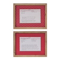 FRAMED CHRISTMAS COOKIE RECIPE (2 ASST) 13.5"L X 10.25"H MDF/WOOD