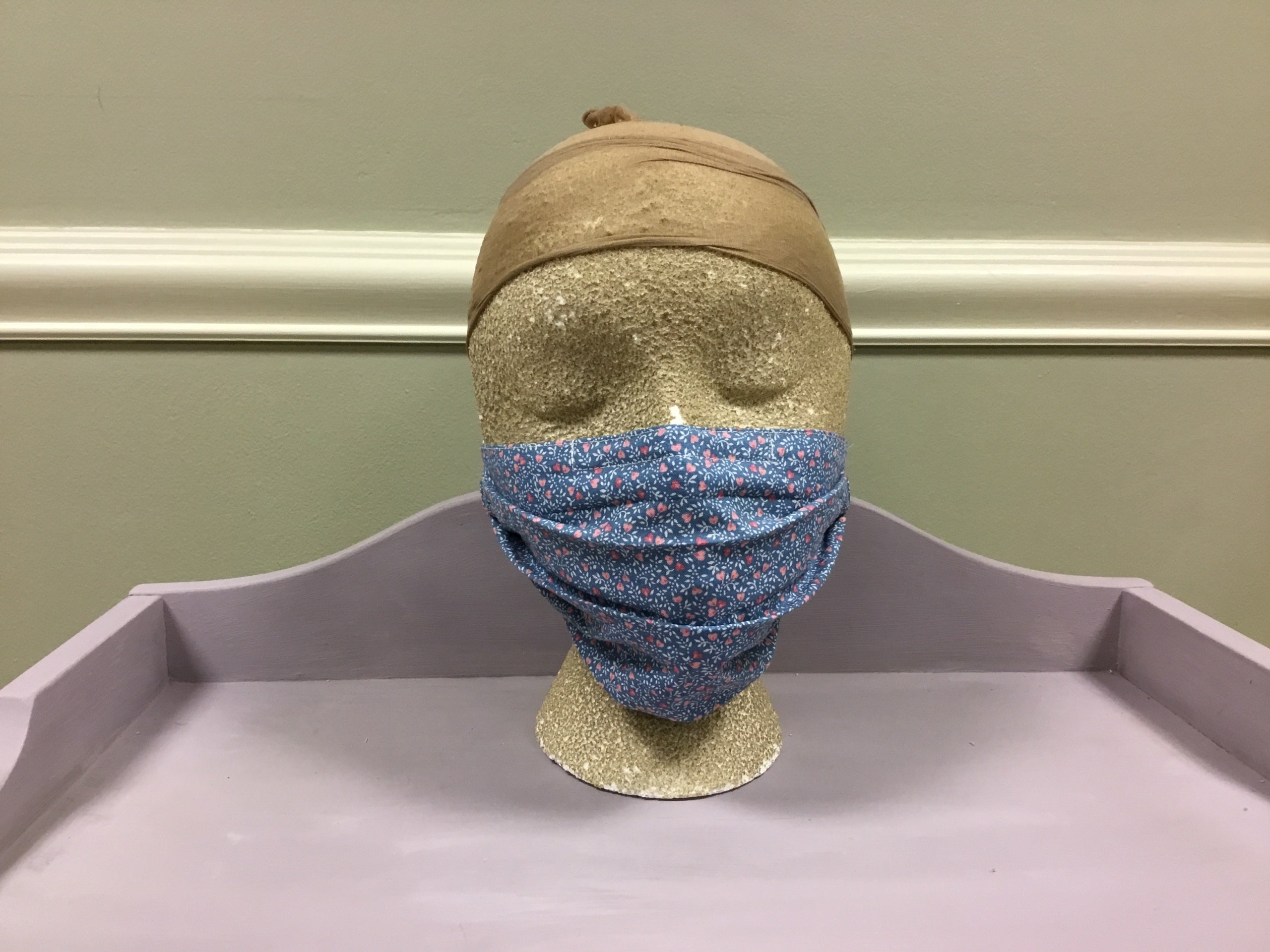 Chambray Calico {Face Mask}