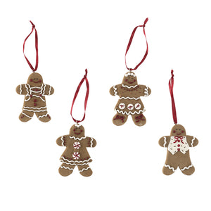 Gingerbread Cookie Ornaments, 4 Styles | 3"