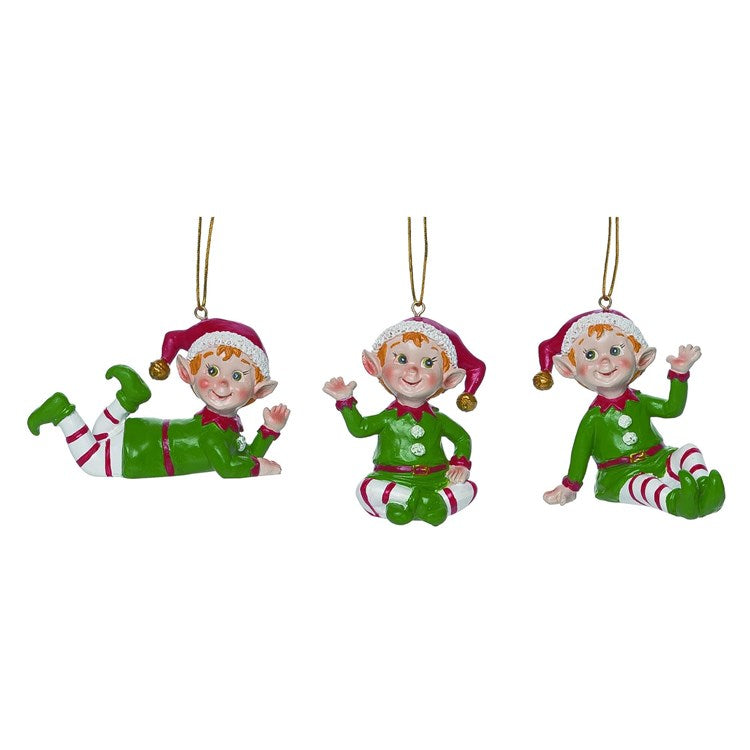 Res Bright Elf Ornament | 3 Asst