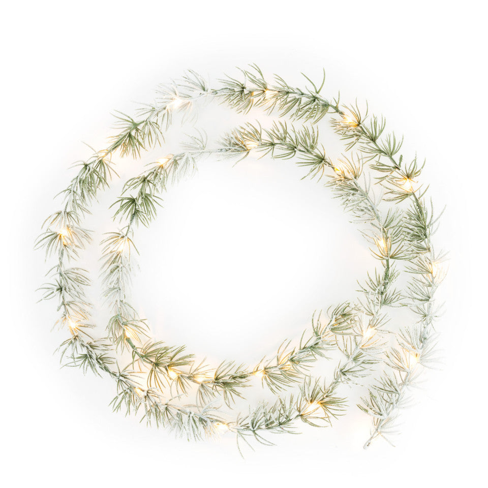 Lit Pine Garland