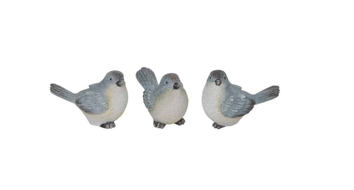 Soft Grey Bird 3 Asst