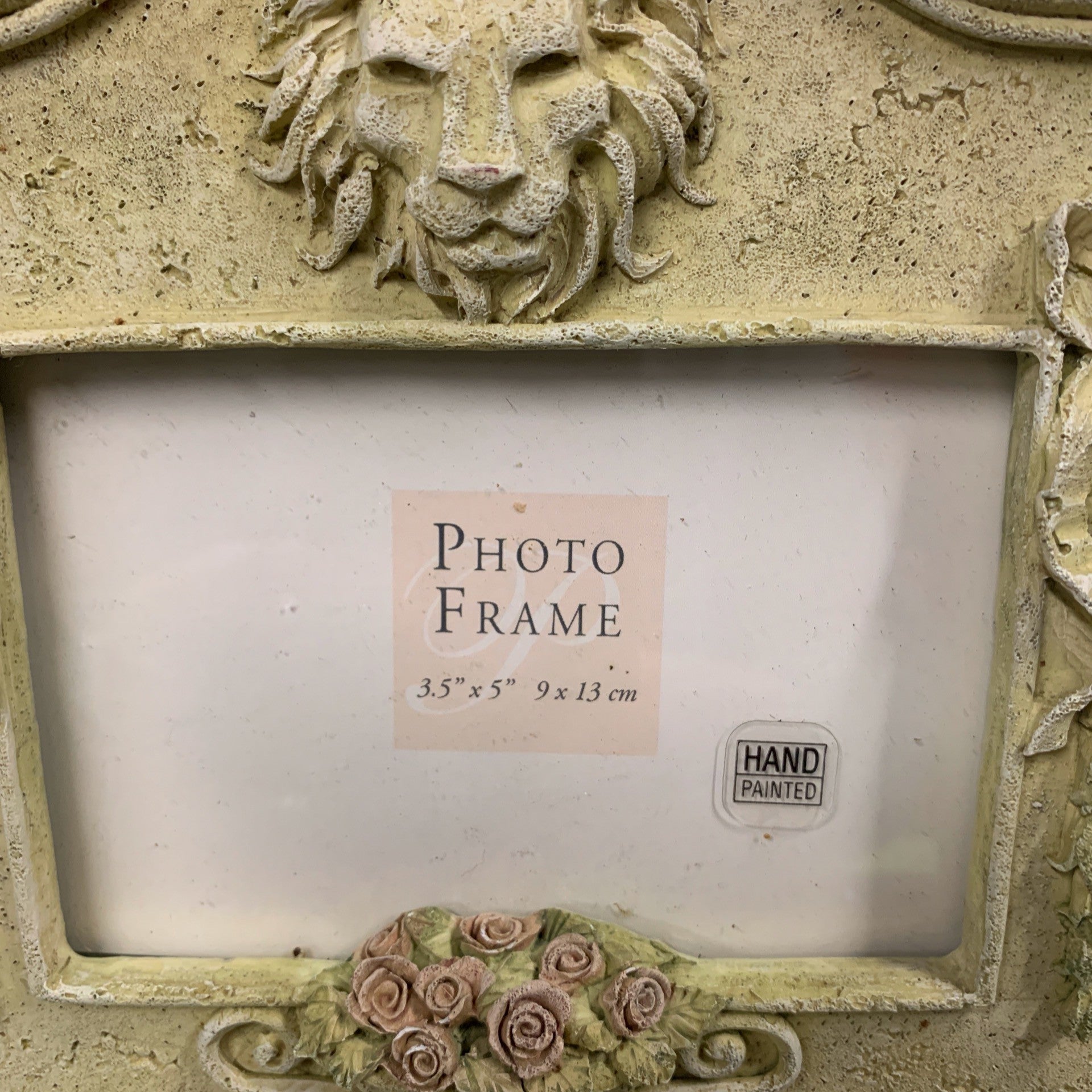 Vintage Lion Head 3.5"x5" Picture Frame