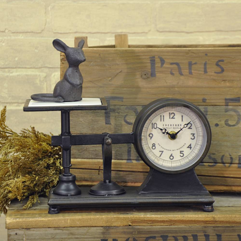 Little Hardware Scale Clock | 9.5″L x 4.5″D x 6.25″H