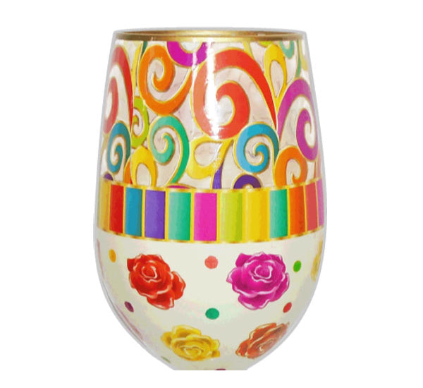 Sunny & 95 "Sayings" Stemless Wine Glass, 18oz. | 5"H