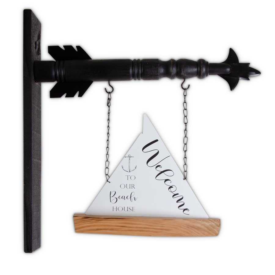 Enamel & Wood Sailboat Arrow Replacement |10.5"