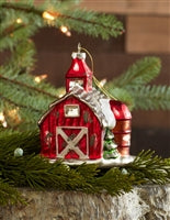 BARN GLASS ORNAMENT | 4.5"