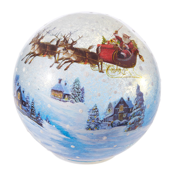 SANTA'S FLIGHT LIGHTED BALL | 6"