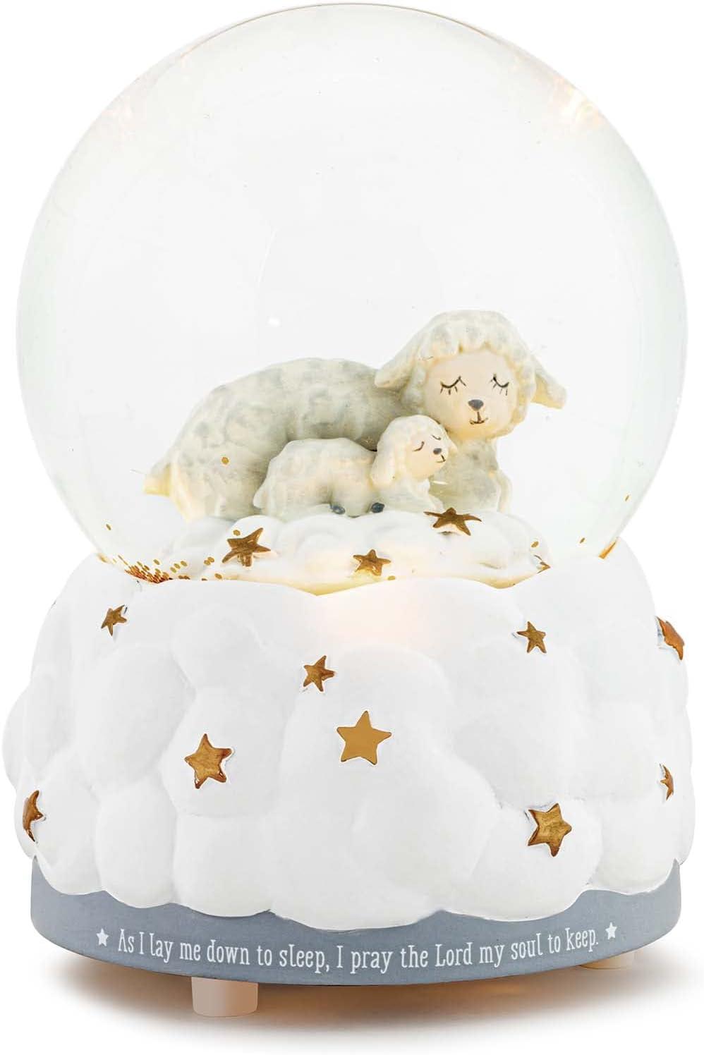 Illuminated Musical Water Globe Plays Jesus Loves Me