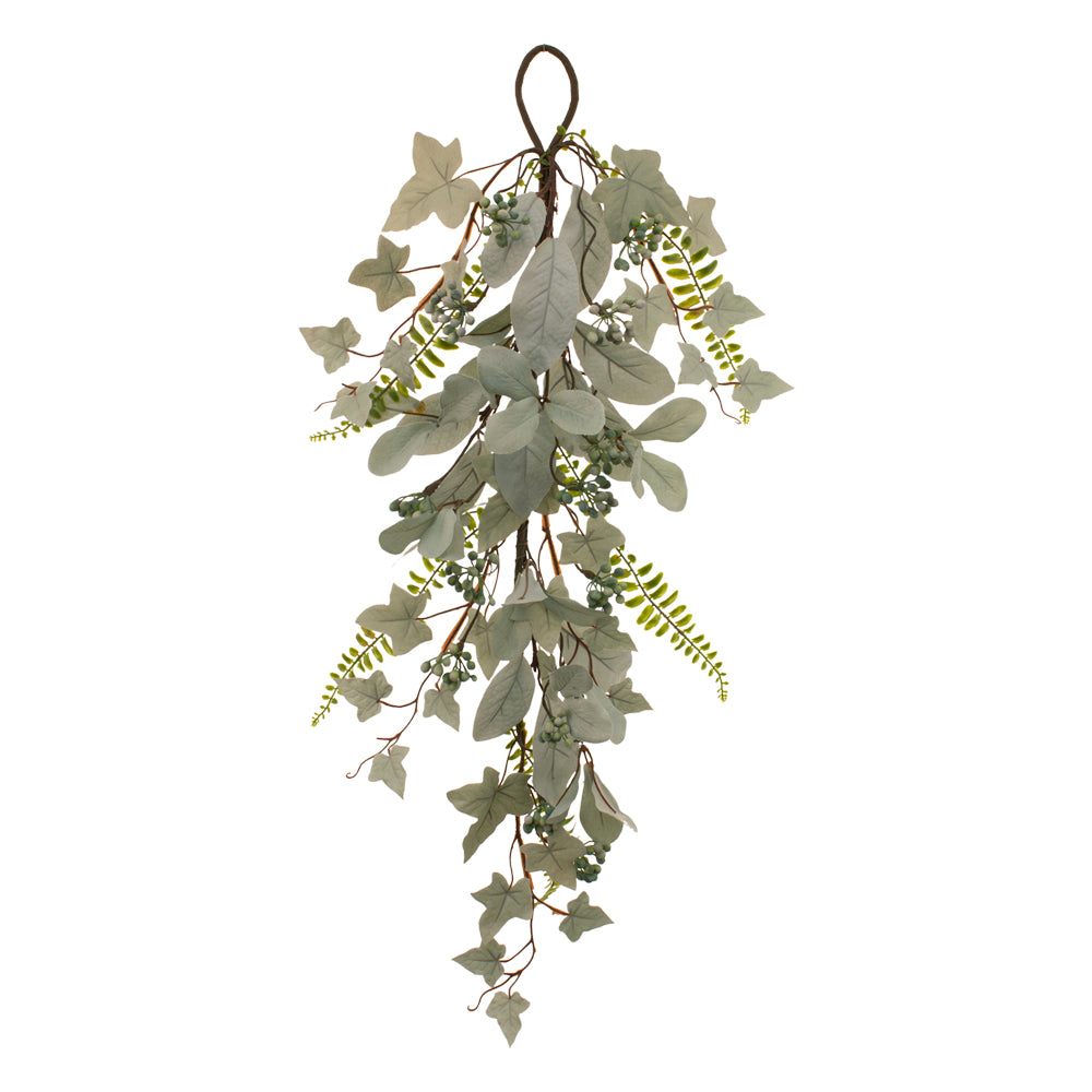 Light Green Leaf & Berry 26" Garland