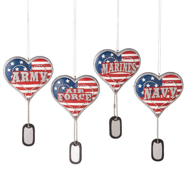 Military Heart Ornament