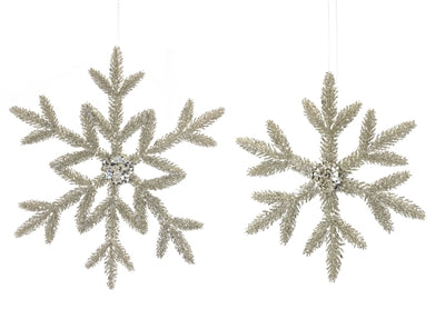 Snowflakes Champagne, 2 Sizes | 9.5 & 14.5" (sold separately)