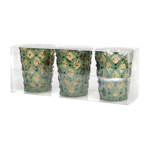 Lumina Glass Candleholders W/Gift Box
