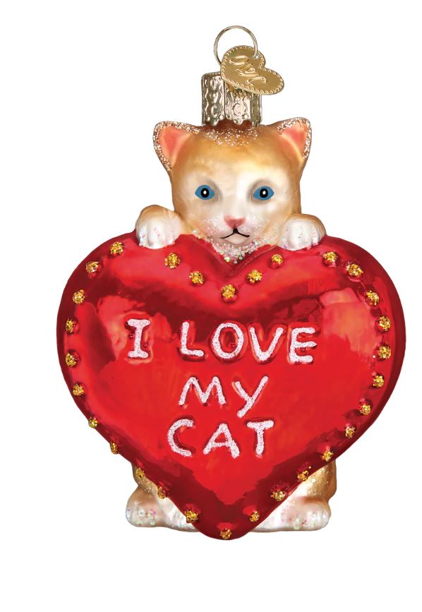 I Love My Cat Ornament