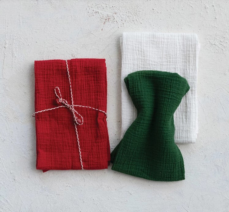 Woven Cotton Double Cloth Tea Towels