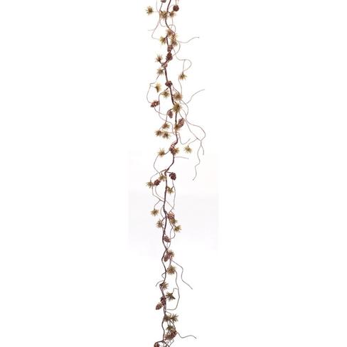 Iced Mini Pinecone Garland 51"