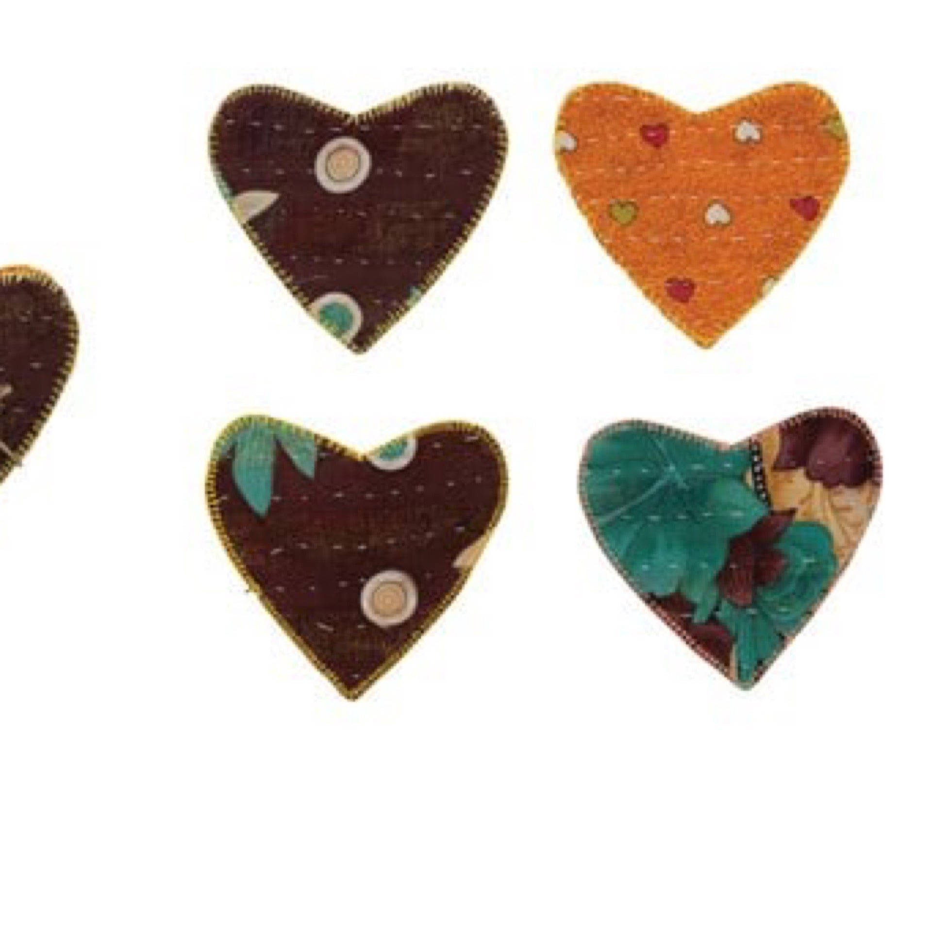 Cotton Vintage Kantha Coasters | set of 4