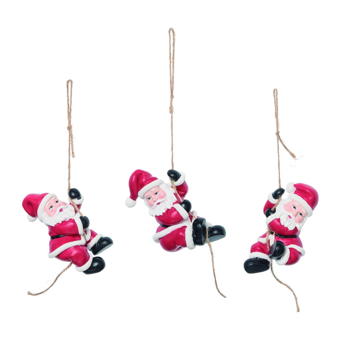 Res Repelling Santa Ornament | 3 Asst