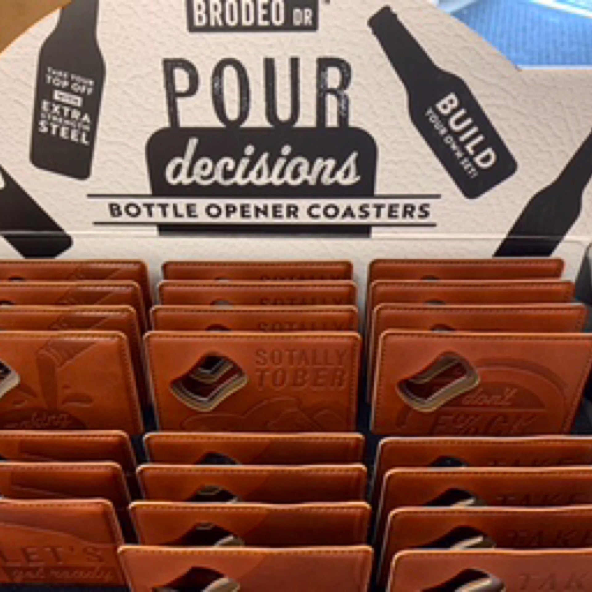 Pour Decisions Bottle Opener Coaster