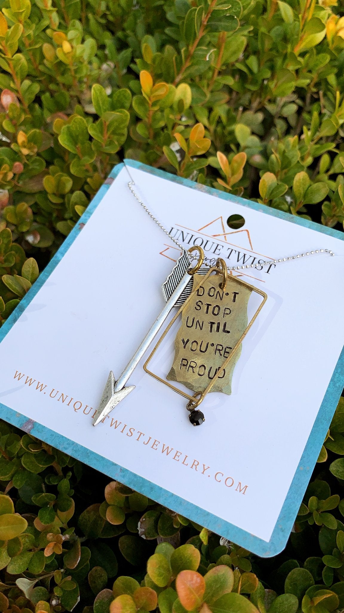 Don't Stop Until Your Proud Necklace