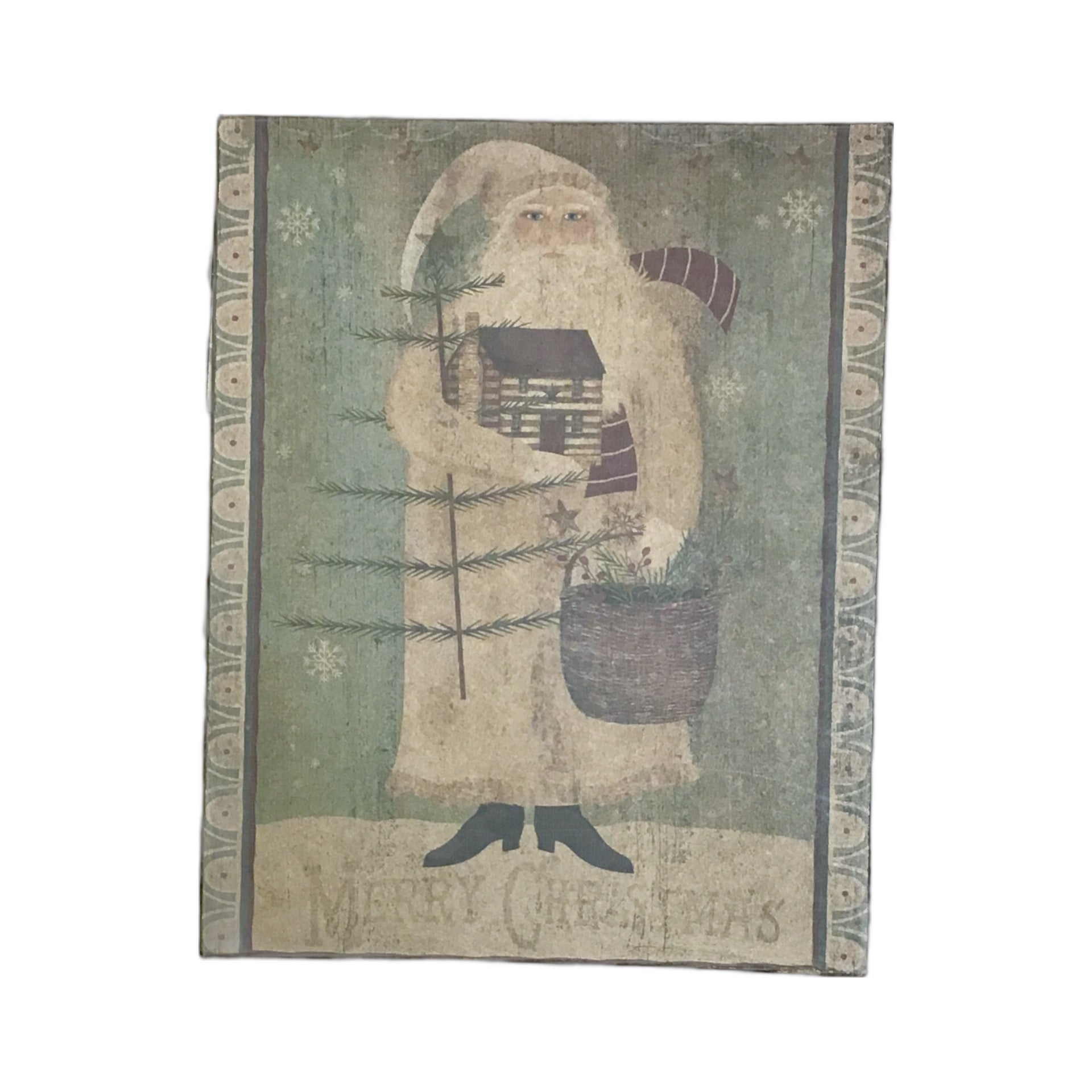 Vintage Christmas Santa Portrait