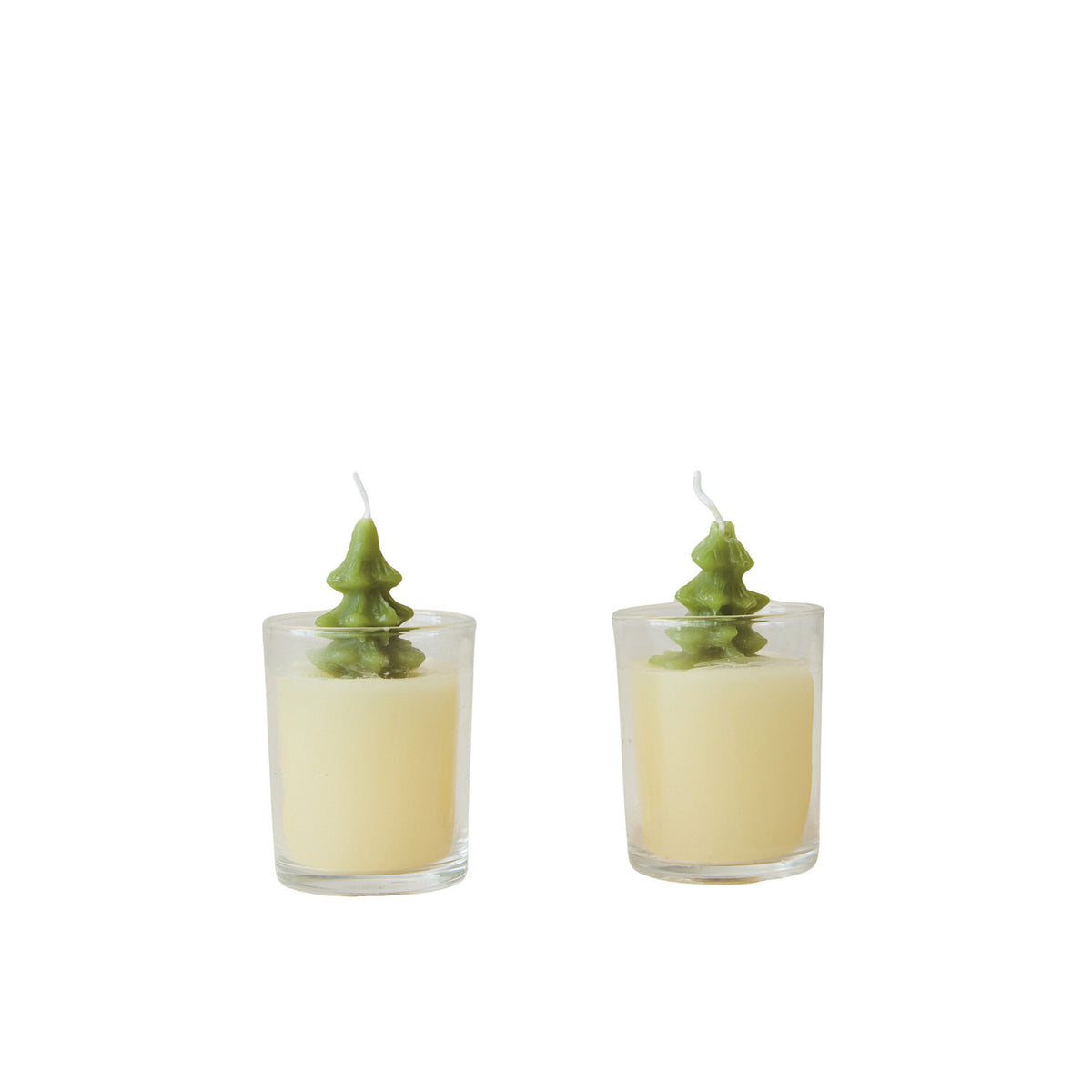 Unscented Tree Candle in Glass Vessel